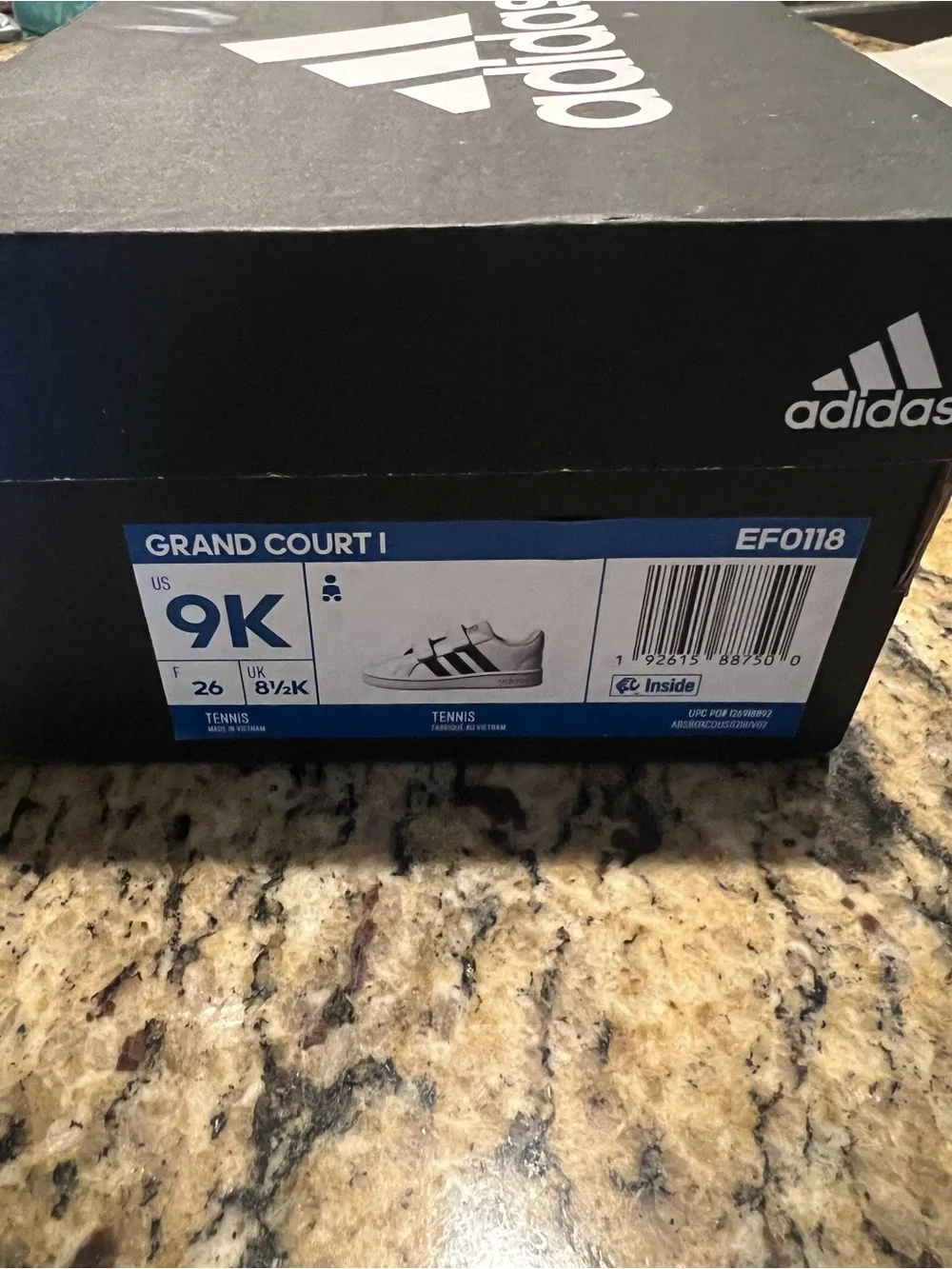 NIB Adidas Toddler Grand Court 1 Sneakers - Size 9K